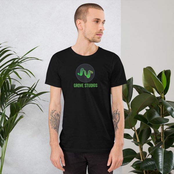 Man in Grove Studios T-shirt